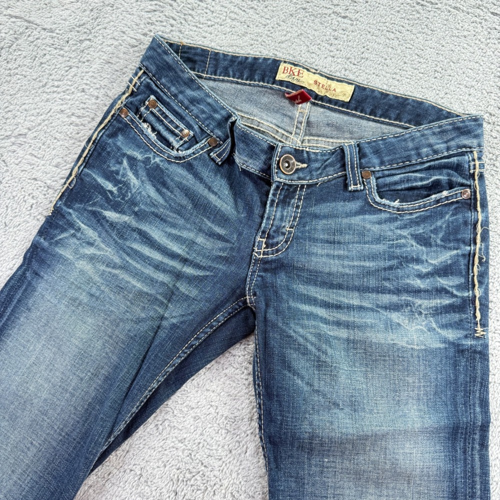 BKE Stella Bootcut Jeans Womens 27x31.5 Blue Medium Wash Stretch Denim Excellent
